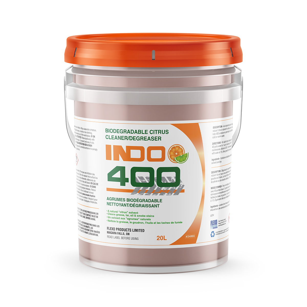 Indo 400 Biodegradable Citrus Cleaner/Degreaser - Image 2