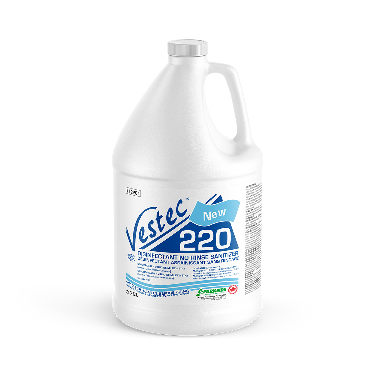 Vestec 220 Disinfectant No Rinse Sanitizer Concentrate
